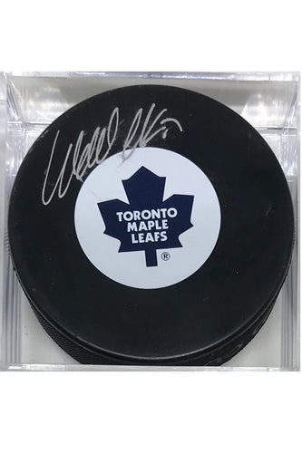 Toronto Maple Leafs Wendel Clark Autograph Puck