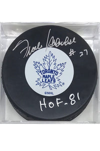 Toronto Maple Leafs Frank Mahovlich Autograph Puck